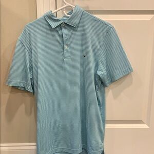 Vineyard Vines Blue Polo Shirt with Classic Collar